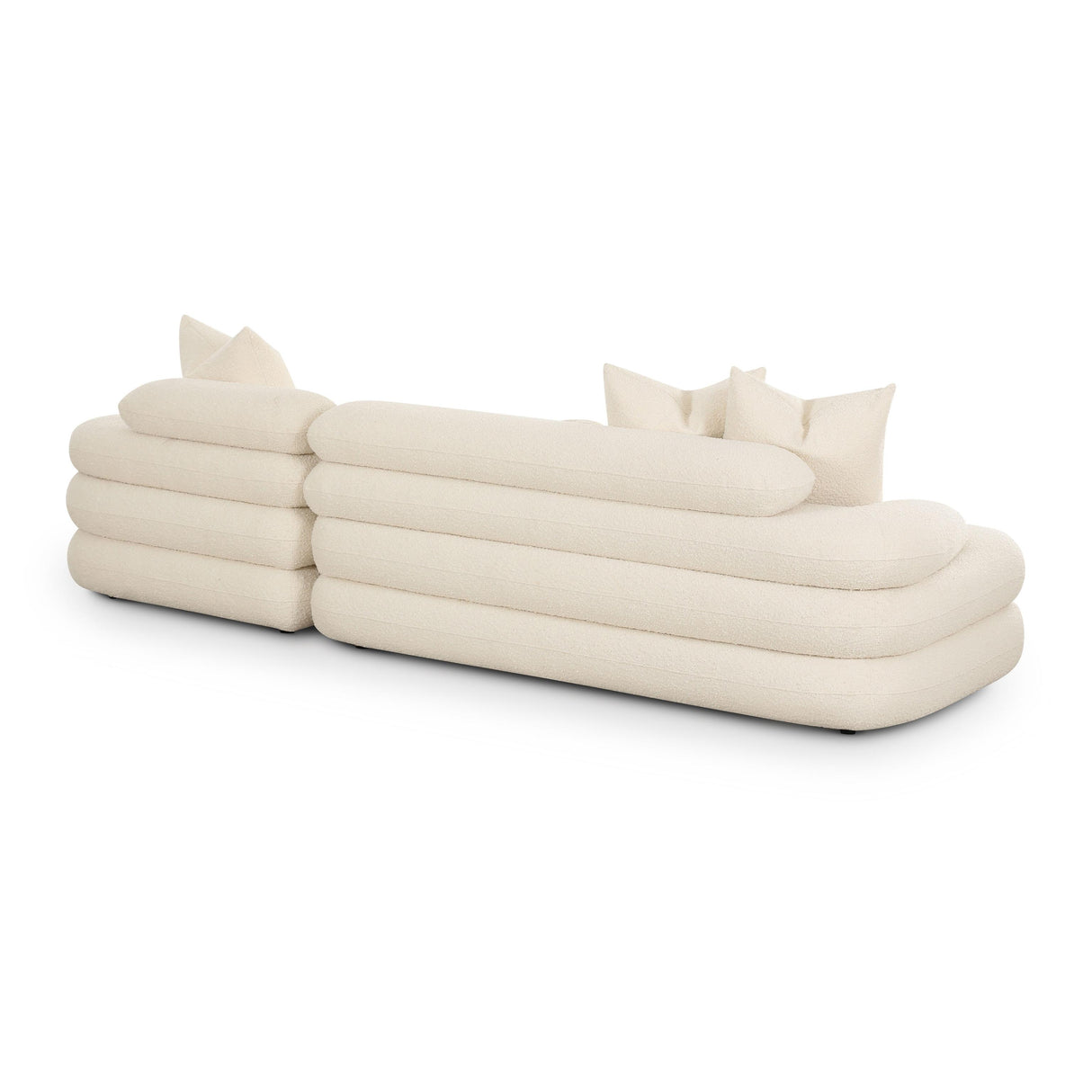 TOV Lulu Cream Boucle Modular RAF Sectional