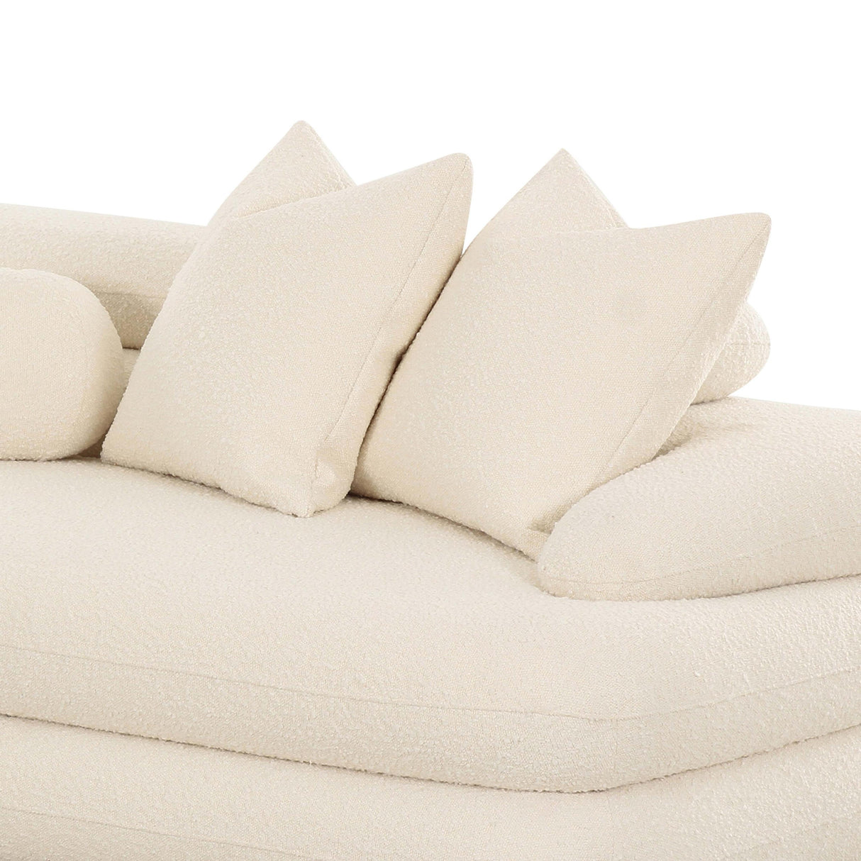 TOV Lulu Cream Boucle Modular RAF Sectional