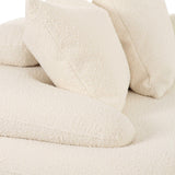 TOV Lulu Cream Boucle Modular Curved Sectional