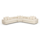 TOV Lulu Cream Boucle Modular Curved Sectional