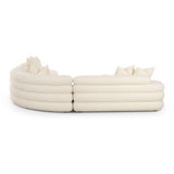TOV Lulu Cream Boucle Modular Curved Sectional