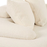 TOV Lulu Cream Boucle Modular Curved Sectional