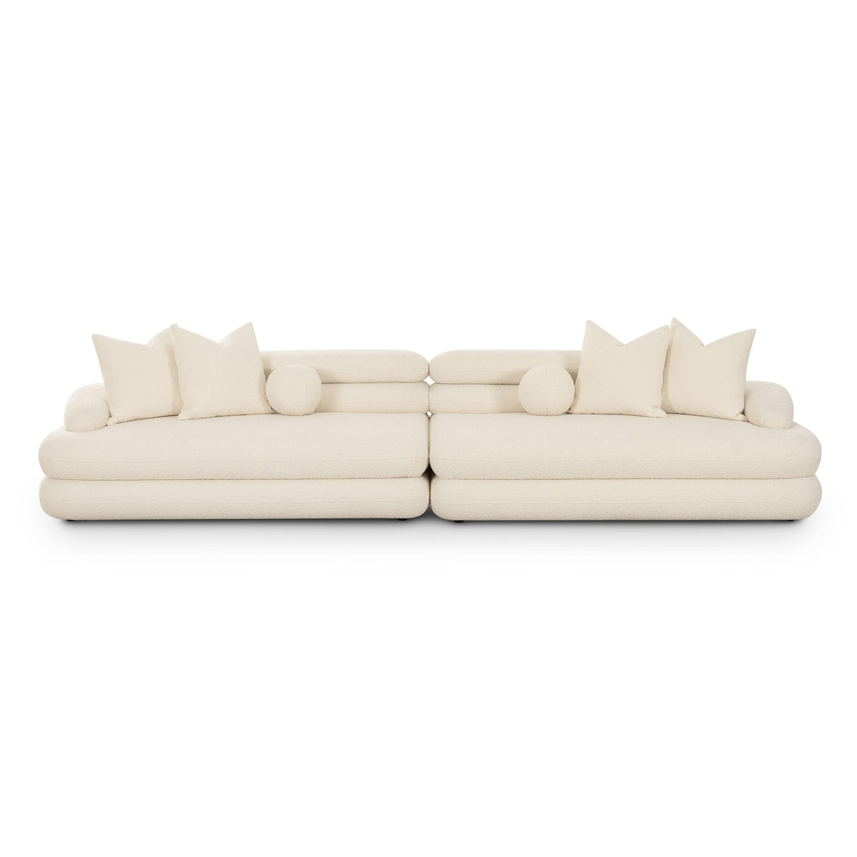 TOV Lulu Cream Boucle Modular Sofa
