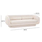 TOV Simone Cream Boucle Sofa