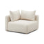 TOV Hangover Cream Heavy Textured Fabric Modular Corner Chair