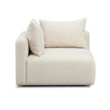 TOV Hangover Cream Heavy Textured Fabric Modular Corner Chair