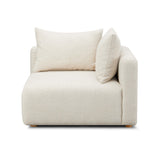 TOV Hangover Cream Heavy Textured Fabric Modular Corner Chair