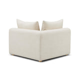TOV Hangover Cream Heavy Textured Fabric Modular Corner Chair