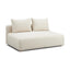 TOV Hangover Cream Heavy Textured Fabric Modular Loveseat