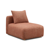 TOV Hangover Sedona Red Textured Fabric Modular Armless Chair