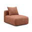 TOV Hangover Sedona Red Textured Fabric Modular Armless Chair