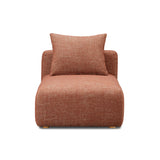 TOV Hangover Sedona Red Textured Fabric Modular Armless Chair