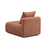 TOV Hangover Sedona Red Textured Fabric Modular Armless Chair