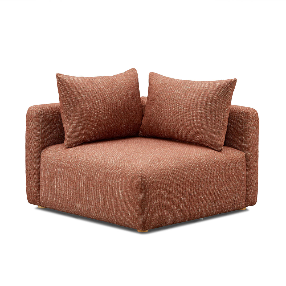 TOV Hangover Sedona Red Textured Fabric Modular Corner Chair