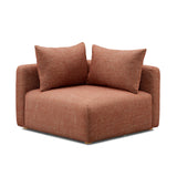 TOV Hangover Sedona Red Textured Fabric Modular Corner Chair