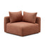 TOV Hangover Sedona Red Textured Fabric Modular Corner Chair