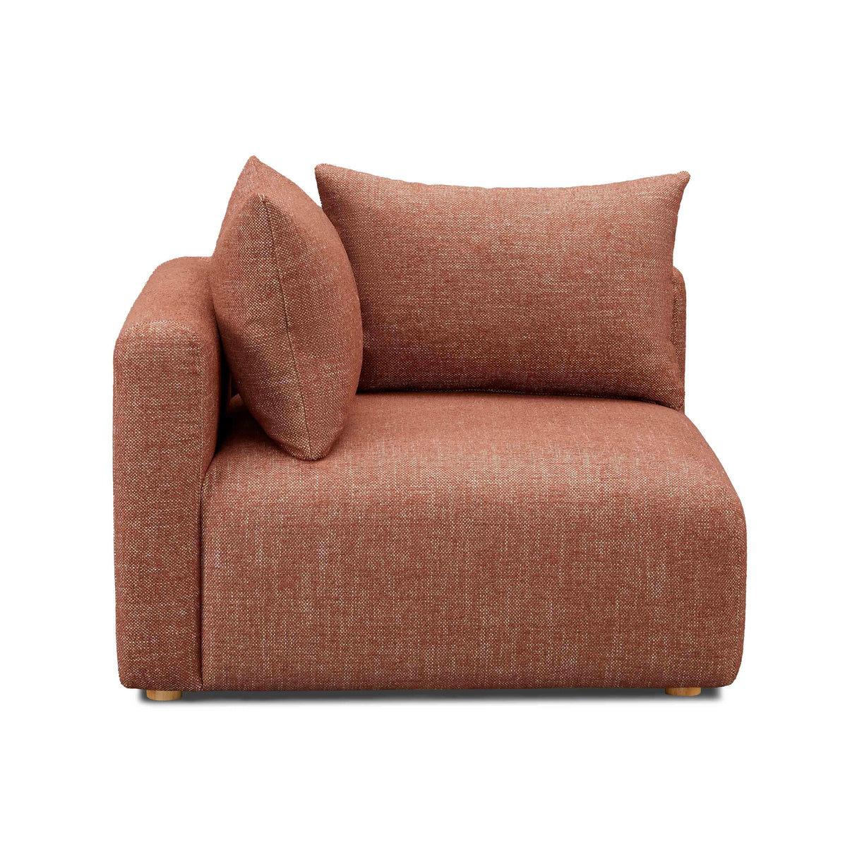 TOV Hangover Sedona Red Textured Fabric Modular Corner Chair