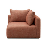 TOV Hangover Sedona Red Textured Fabric Modular Corner Chair