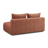 TOV Hangover Sedona Red Textured Fabric Modular Loveseat