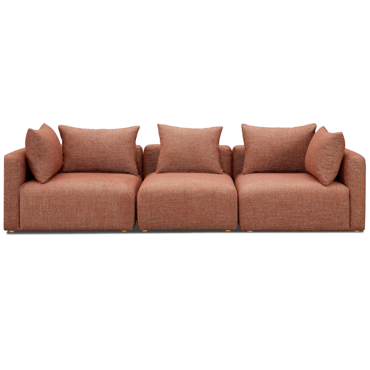 TOV Hangover Sedona Red Textured Fabric Sofa