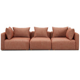 TOV Hangover Sedona Red Textured Fabric Sofa