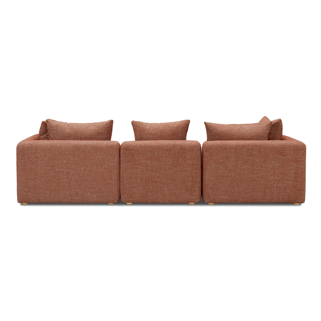 TOV Hangover Sedona Red Textured Fabric Sofa
