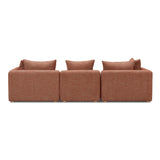 TOV Hangover Sedona Red Textured Fabric Sofa