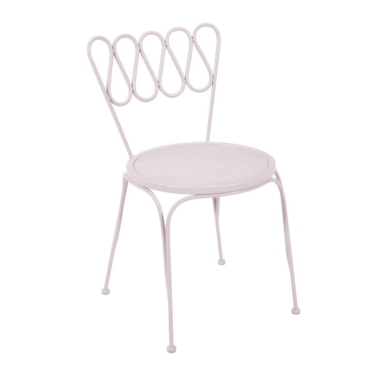TOV Erica Pink Wrought Iron Outdoor Chair