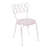 TOV Erica Pink Wrought Iron Outdoor Chair