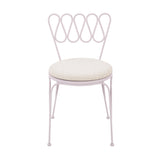 TOV Erica Pink Wrought Iron Outdoor Chair