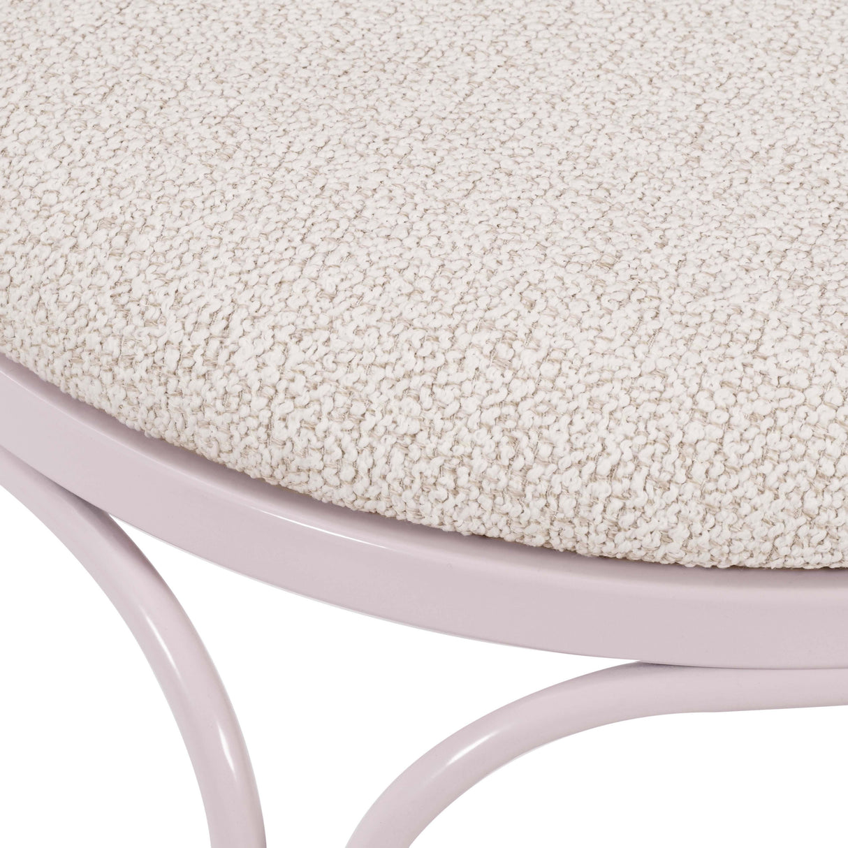 TOV Erica Pink Wrought Iron Outdoor Chair