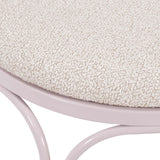 TOV Erica Pink Wrought Iron Outdoor Chair