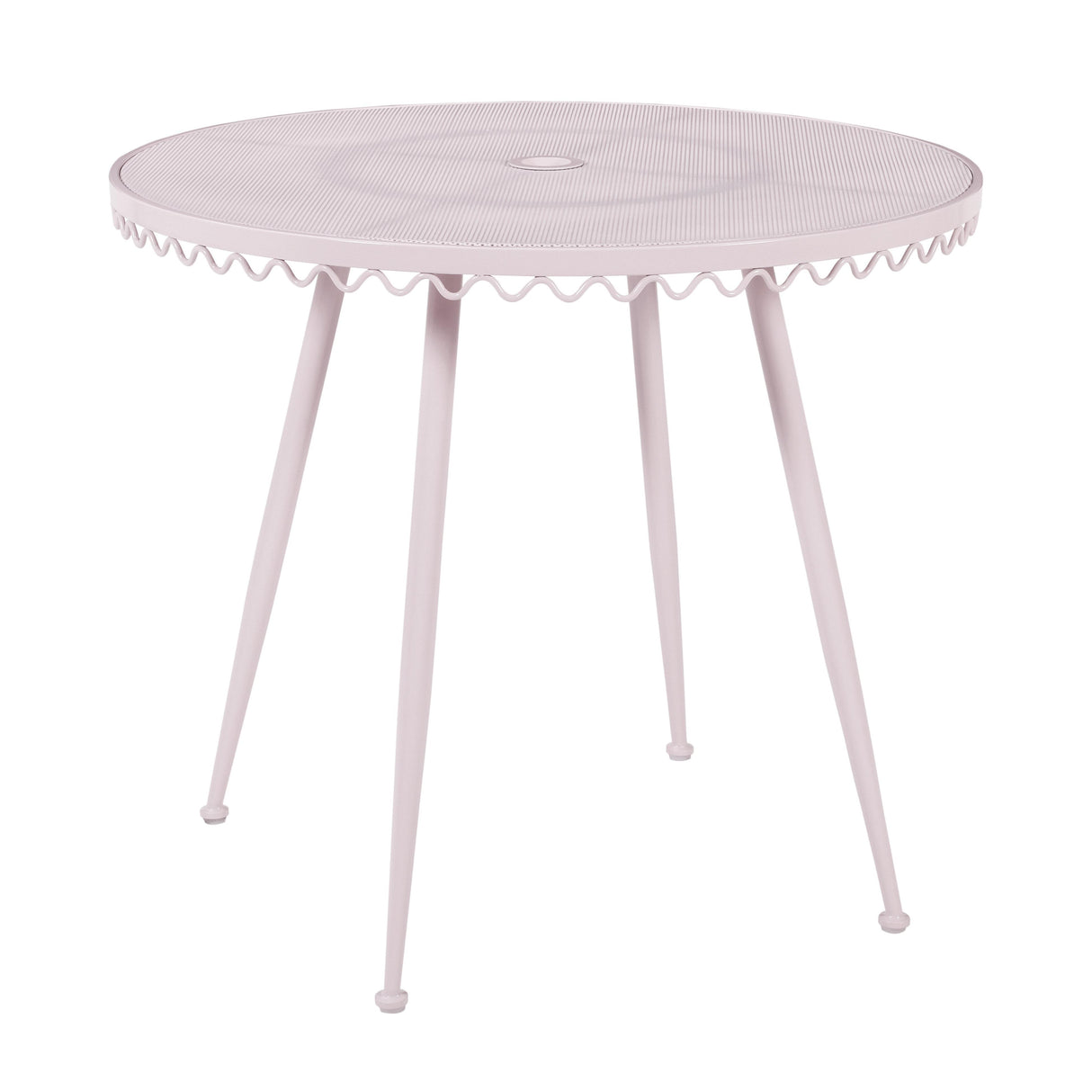 TOV Erica Pink Wrought Iron Outdoor Cafe Table