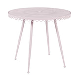TOV Erica Pink Wrought Iron Outdoor Cafe Table