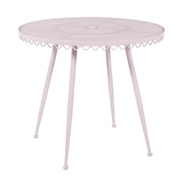 TOV Erica Pink Wrought Iron Outdoor Cafe Table