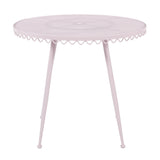 TOV Erica Pink Wrought Iron Outdoor Cafe Table