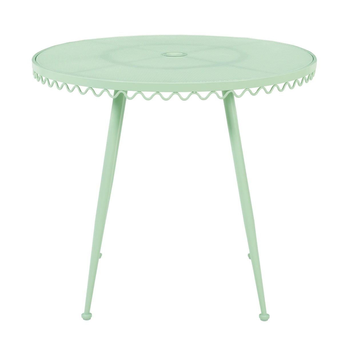 TOV Erica Mint Green Wrought Iron Outdoor Cafe Table