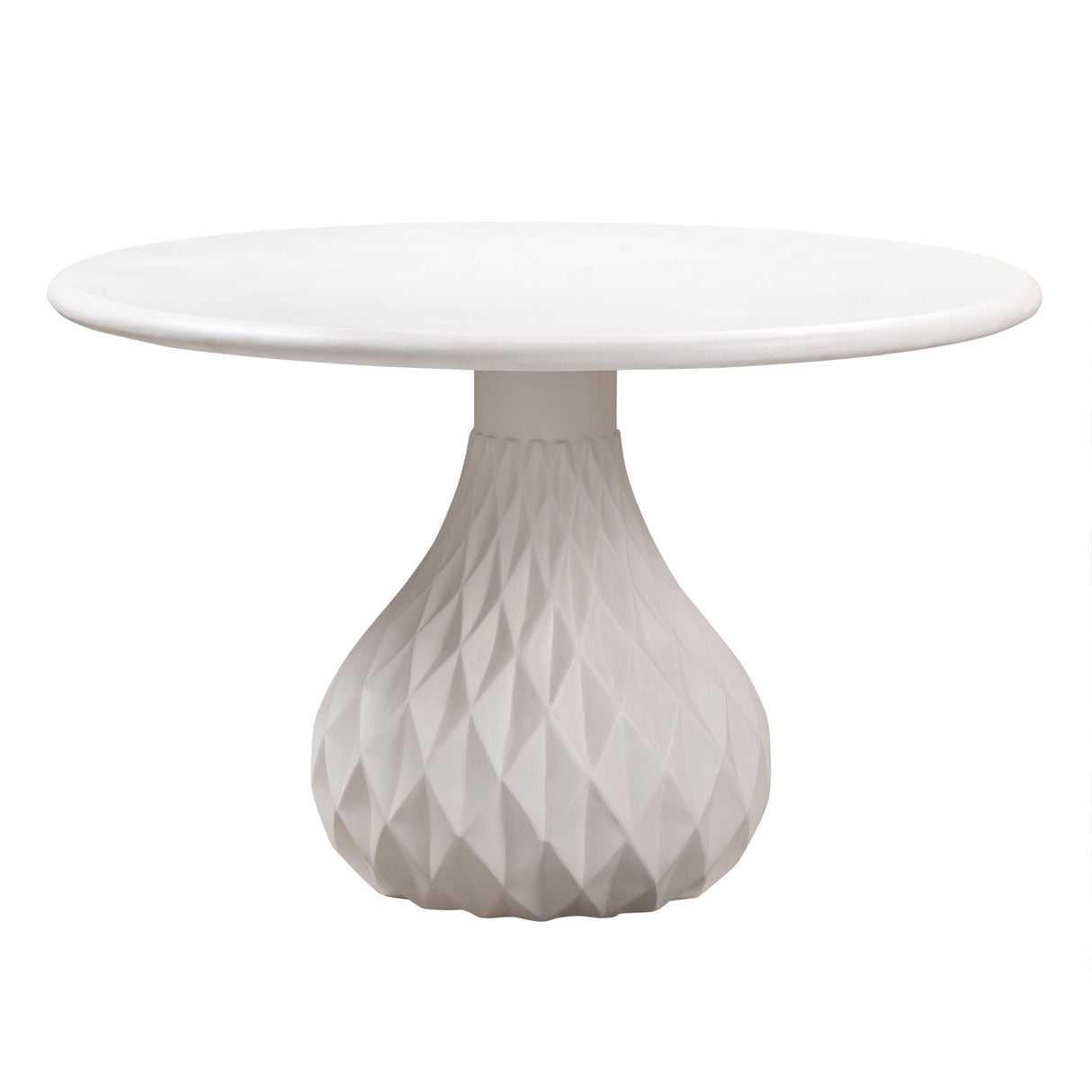 TOV Tulum Ivory Concrete Dining Table