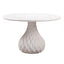 TOV Tulum Ivory Concrete Dining Table