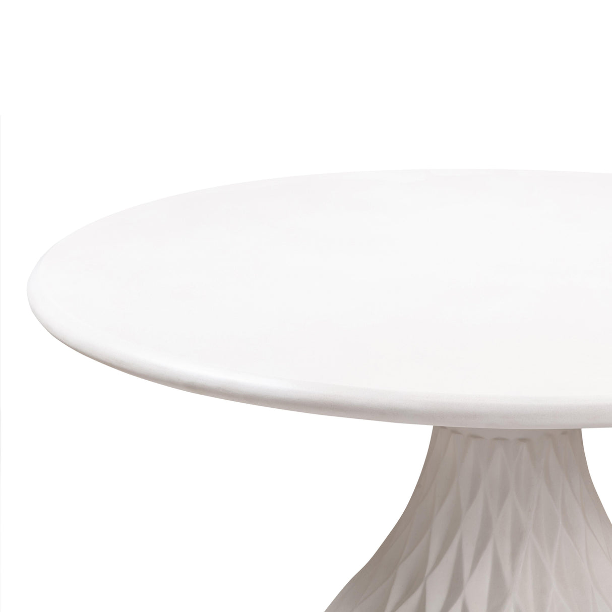 TOV Tulum Ivory Concrete Dining Table