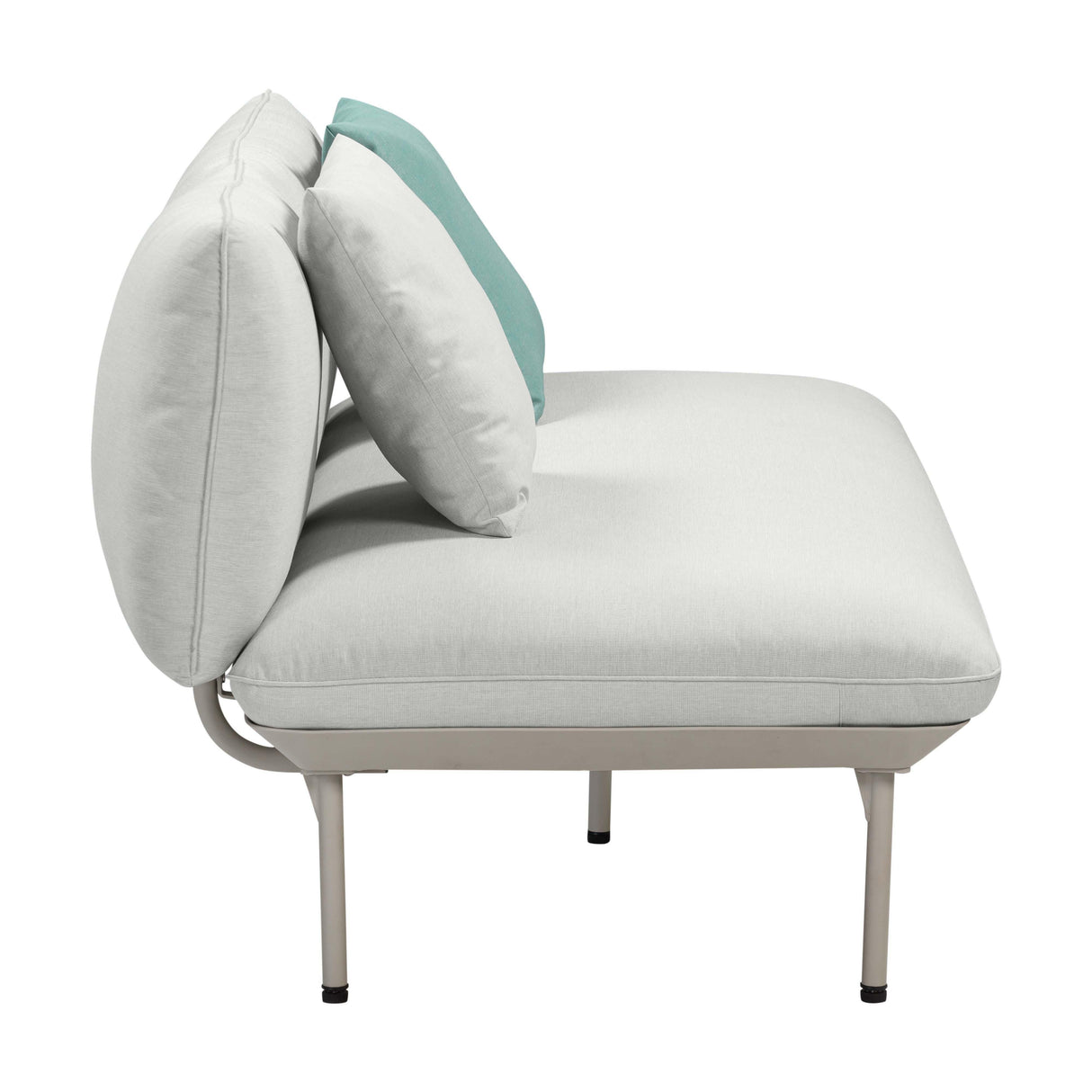 TOV Katti Light Grey Outdoor Loveseat