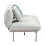 TOV Katti Light Grey Outdoor Loveseat