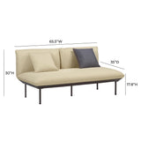 TOV Katti Beige Outdoor Loveseat