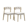 TOV Gata Cream Outdoor Dining Chair - Set of 2