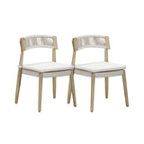 TOV Gata Cream Outdoor Dining Chair - Set of 2