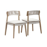 TOV Gata Cream Outdoor Dining Chair - Set of 2