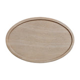 TOV Eclipse Textured Faux Travertine Indoor / Outdoor Side Table