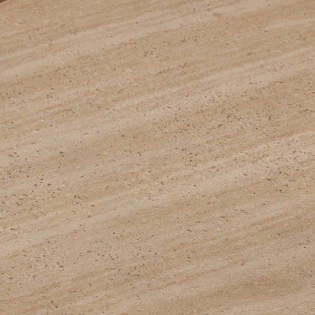 TOV Eclipse Textured Faux Travertine Indoor / Outdoor Side Table