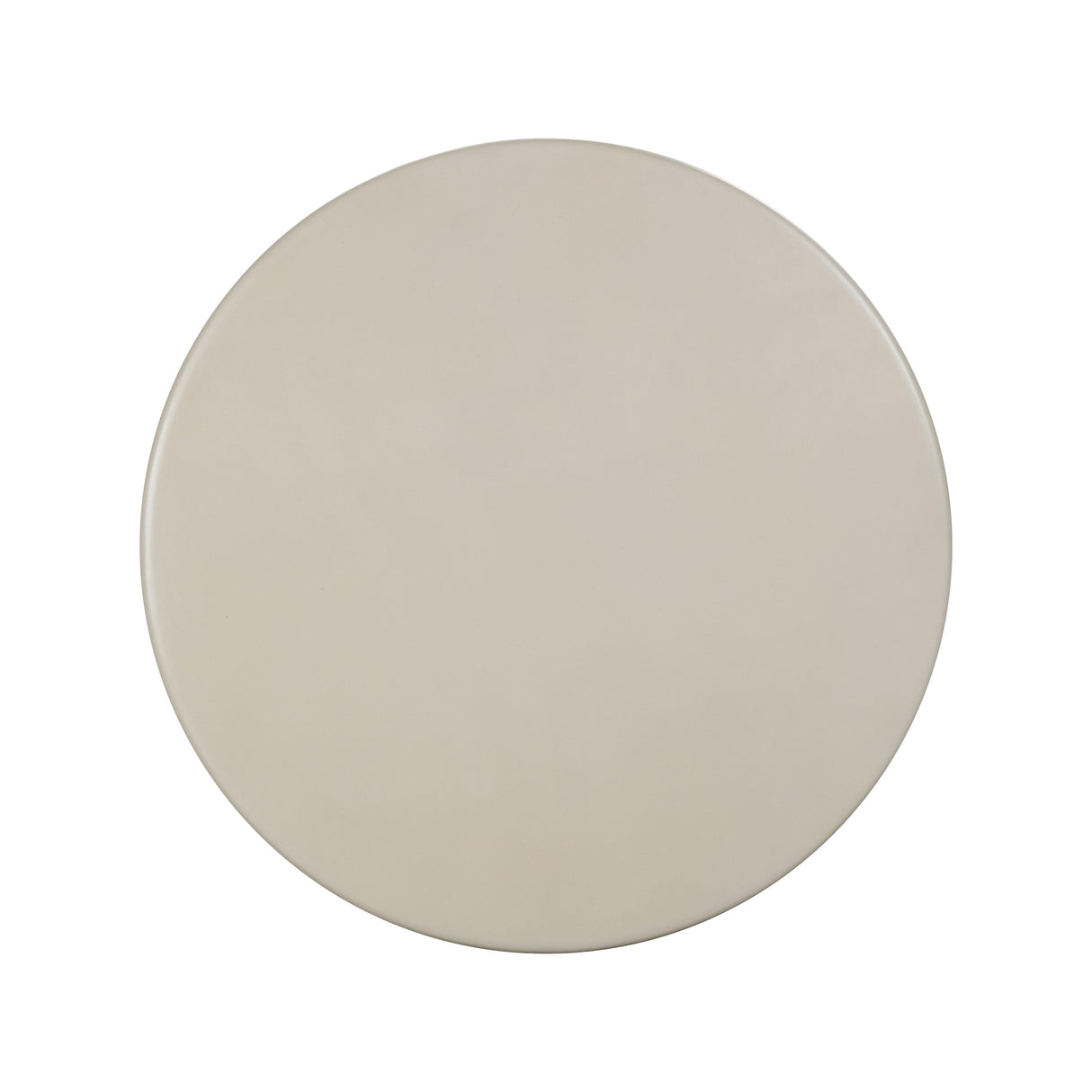 TOV Fern Beige Textured Faux Plaster Concrete Indoor / Outdoor Round Dining Table