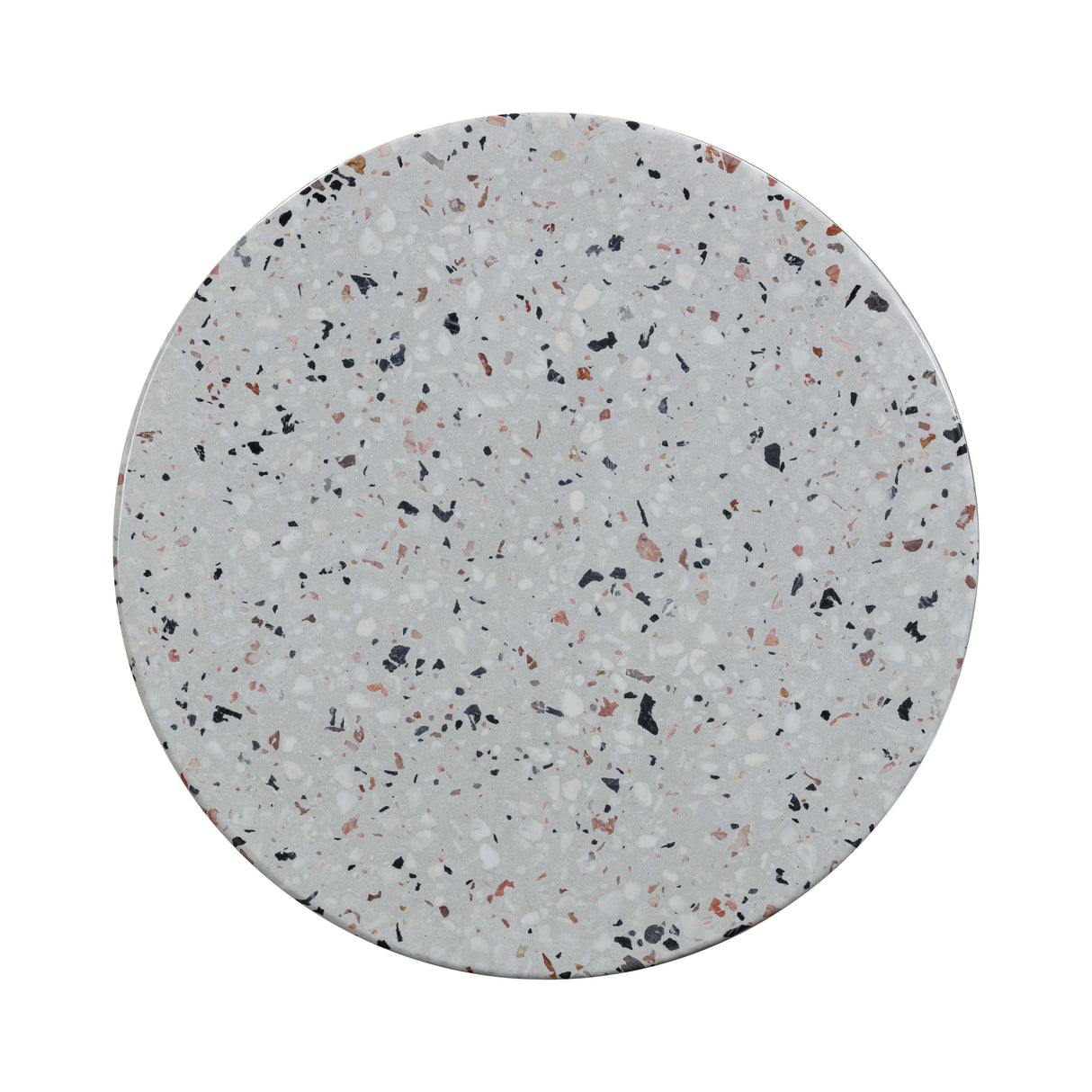TOV Clover Faux Terrazzo Indoor / Outdoor Round Side Table